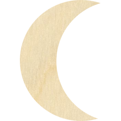 Decor dekoracja księżyc półksiężyc decoupage 4x6cm