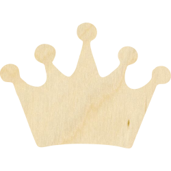 Decor dekoracja korona księżniczki decoupage 9x7cm