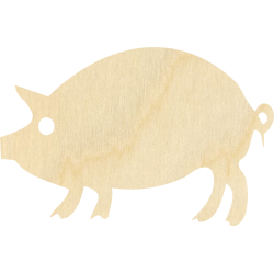 Decor dekoracja świnka prosiaczek decoupage 10x7cm