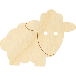 Decor dekoracja baranek owieczka decoupage 9x6cm