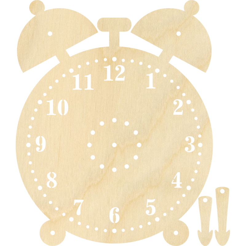 Decor dekoracja zegar zestaw manipulacyjny sklejka decoupage