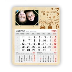 Kalendarz na dzień babci i dziadka FOTO grawer z dedykacją duży