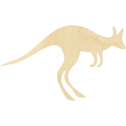 Decor dekoracja kangur sklejka decoupage 10x6cm