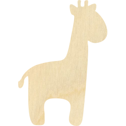 Decor dekoracja żyrafa sklejka decoupage 6x8,5cm